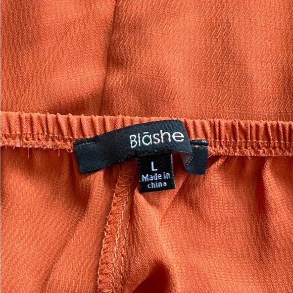 Gorgeous Blashe Orange Wide Leg Open Back Jumpsuit - Picture 12 of 12